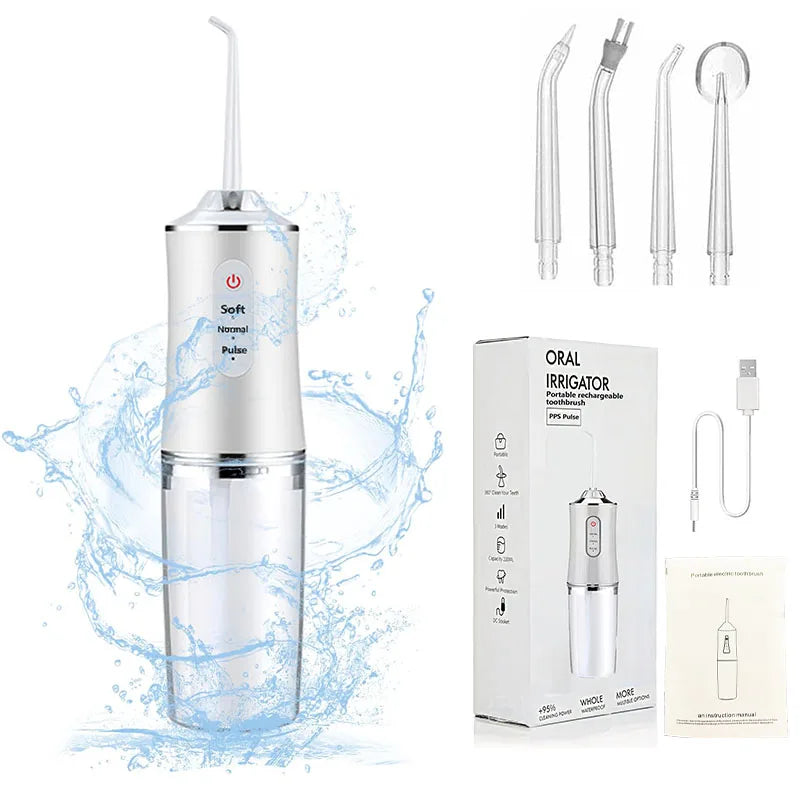 Powerful Water Oral Irrigation Irrigator Jet Ultrasound Air Ipx7 Waterproof Mouthwash Machines Dental Floss Flosser Irigator